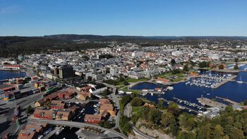 Kristiansand from above.