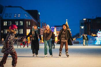 Ice skating rink in Kristiansand. Photo: UiA