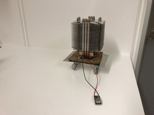 Bildet viser en termoelektrisk generator 